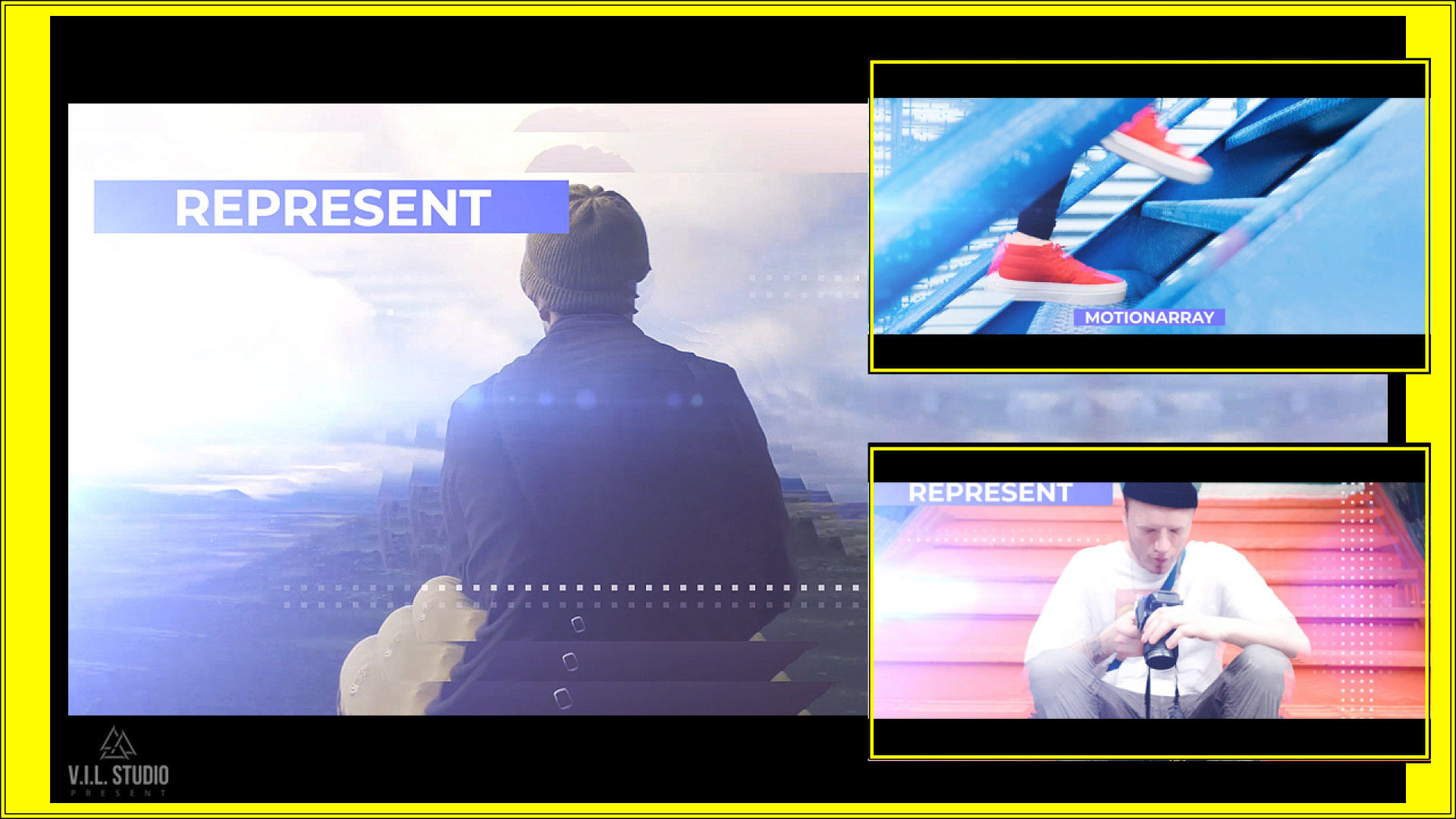 有节奏的时间差别过渡旅行幻灯片Pr模板