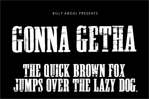 GONNA GETHA PERSONAL USE font素材之家精选英文字体