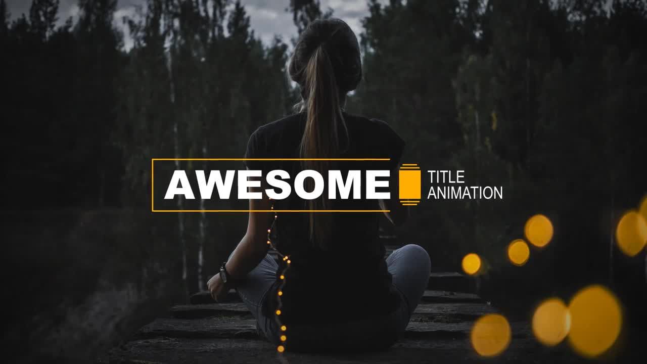 12个时尚干净创意的全屏和低三分之二标题动画素材库精选AE模板