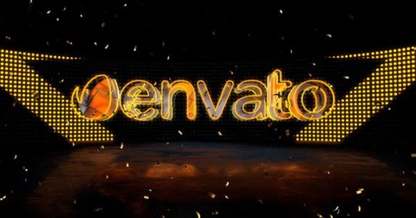 安全门开启动画灯管特效Logo演示素材库精选AE模板 Safe Logo