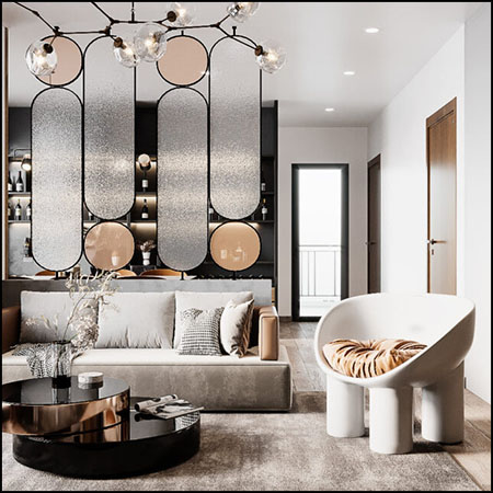 现代客厅场景素材之家精选3D模型By DatNguyen