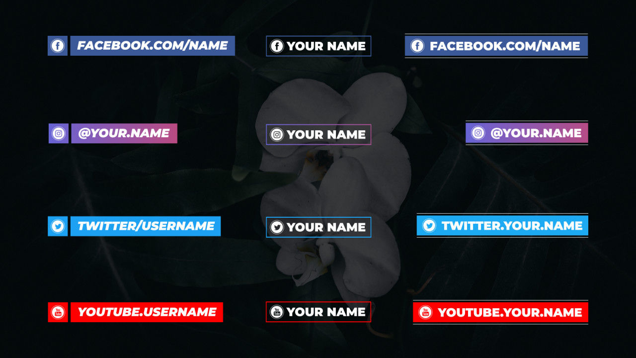 12个社交媒体动画标题素材库精选AE模板