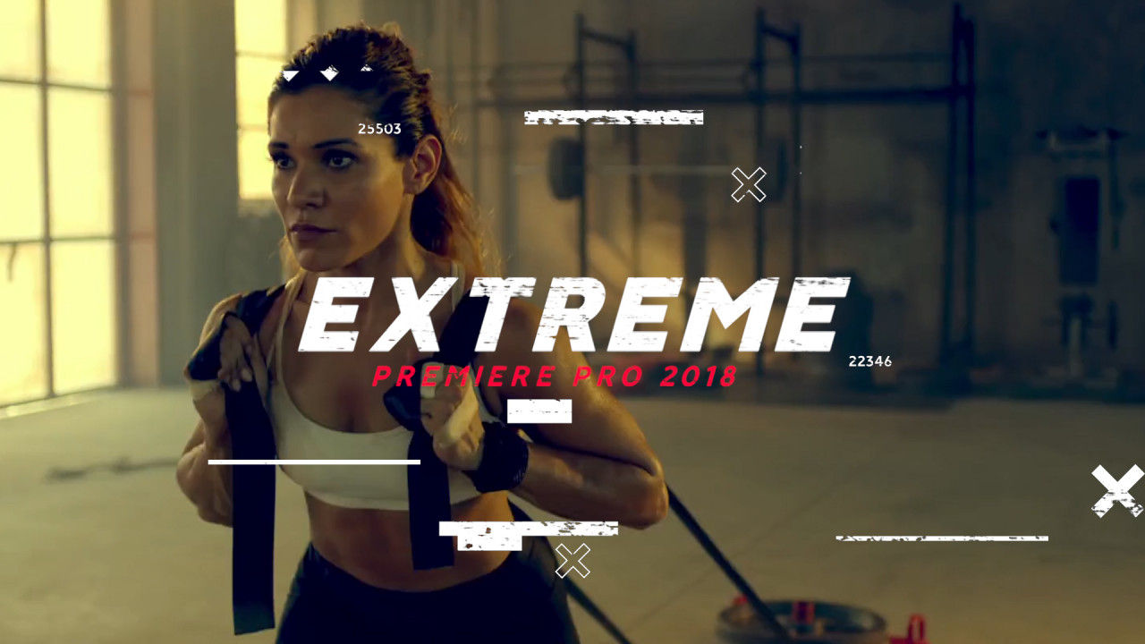 快速动感活力运动片头素材库推荐PR模板