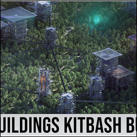 赛博朋克未来城市建筑素材之家精选3D模型