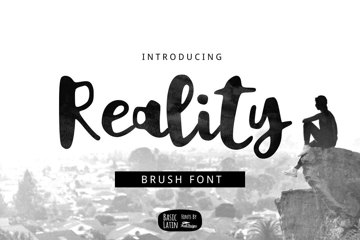 Reality Brush Font素材之家精选英文字体
