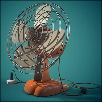 老式台式电风扇素材之家精选3D模型