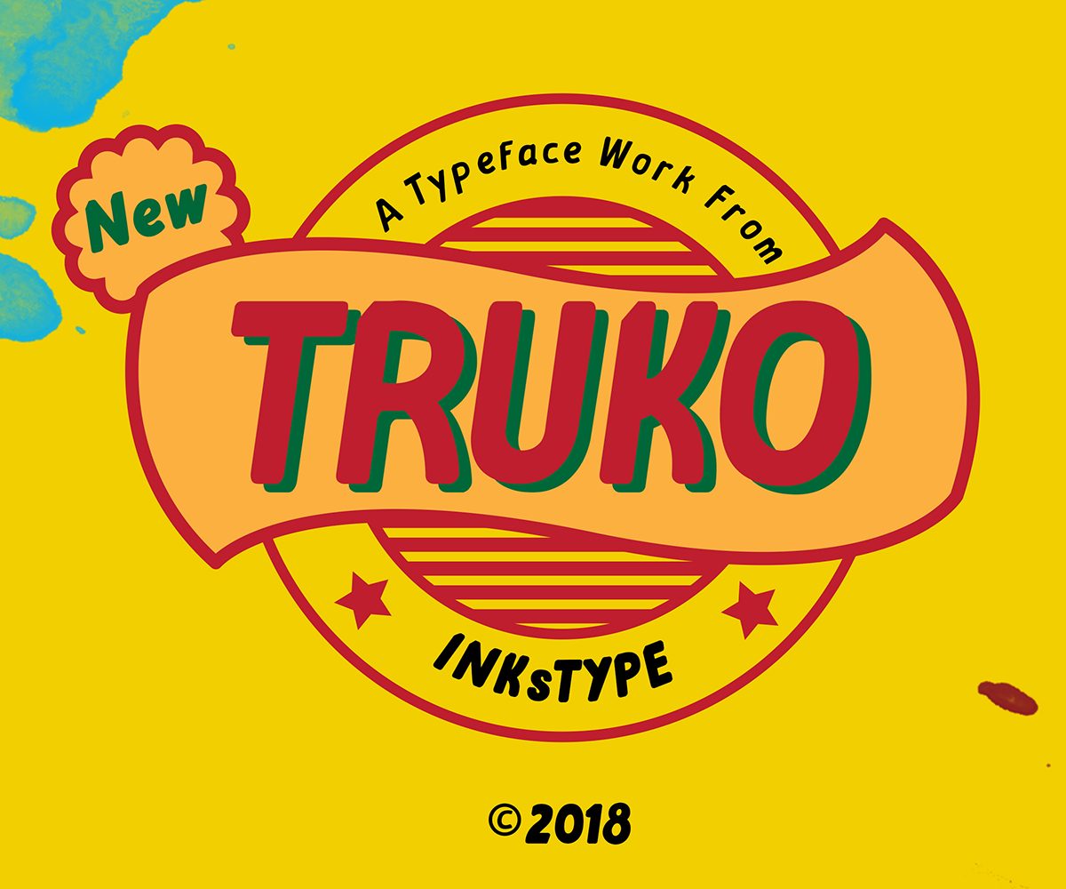 TRUKO FONT素材之家精选英文字体