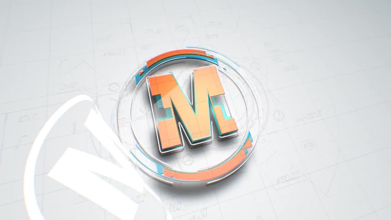 3D技术徽标展示动画素材库精选AE模板