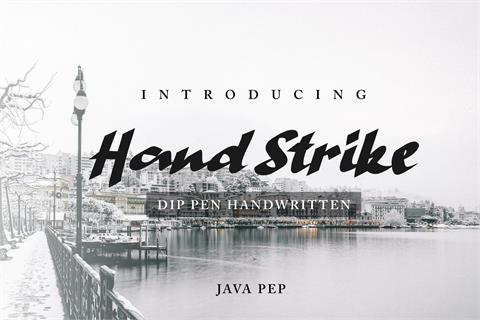 Hand Strike font素材之家精选英文字体