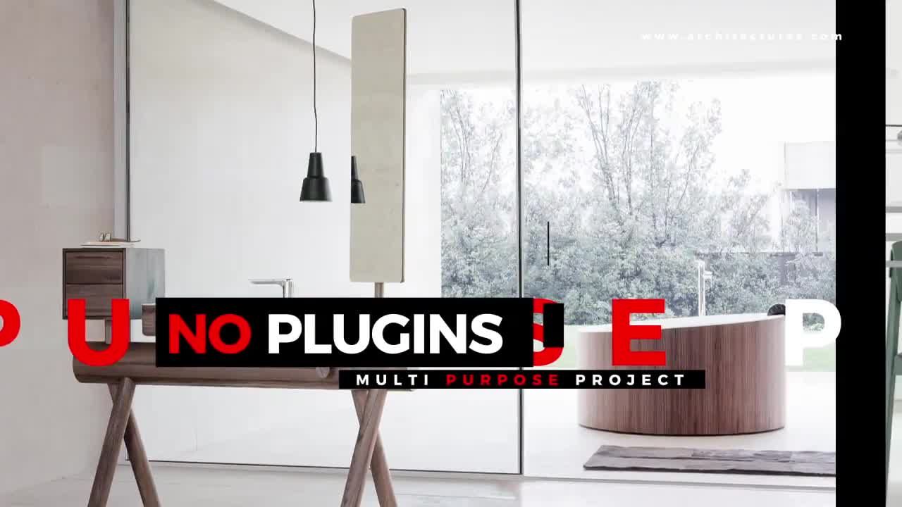 简洁明亮活力的室内介绍素材库精选AE模板