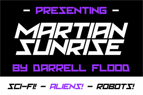 Martian Sunrise font素材之家精选英文字体