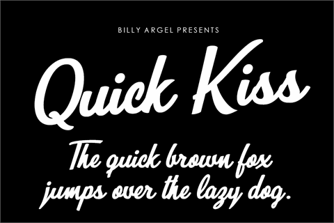 Quick Kiss Personal Use font素材之家精选英文字体