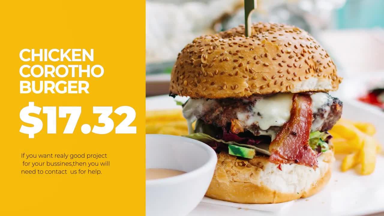 现代餐厅促销素材库精选AE模板