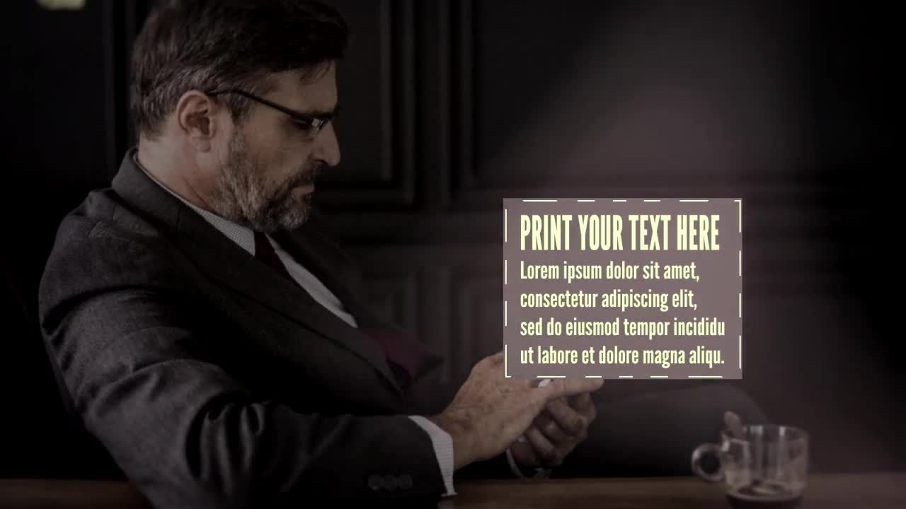 现代简洁商务办公图文展示AE模版