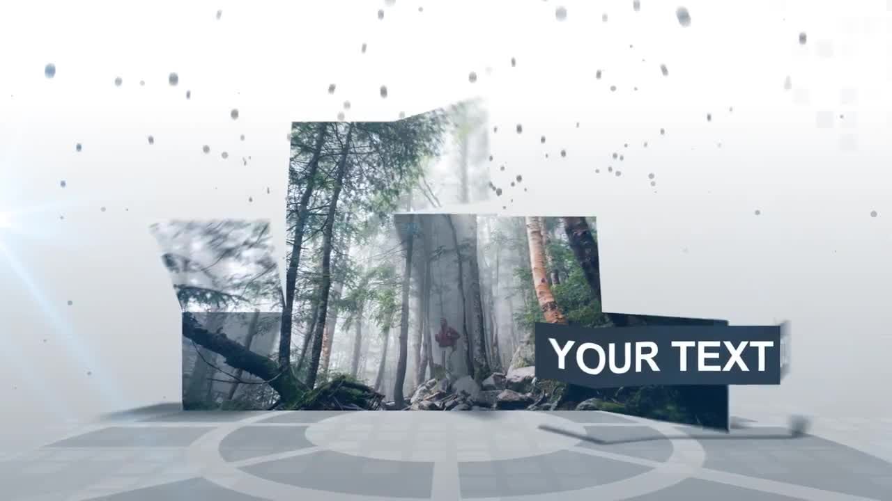 卡片舞蹈现代宣传素材库精选AE模板