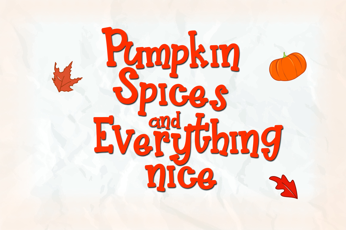 Fontbundles – Pretty Pumpkin Font插图2
