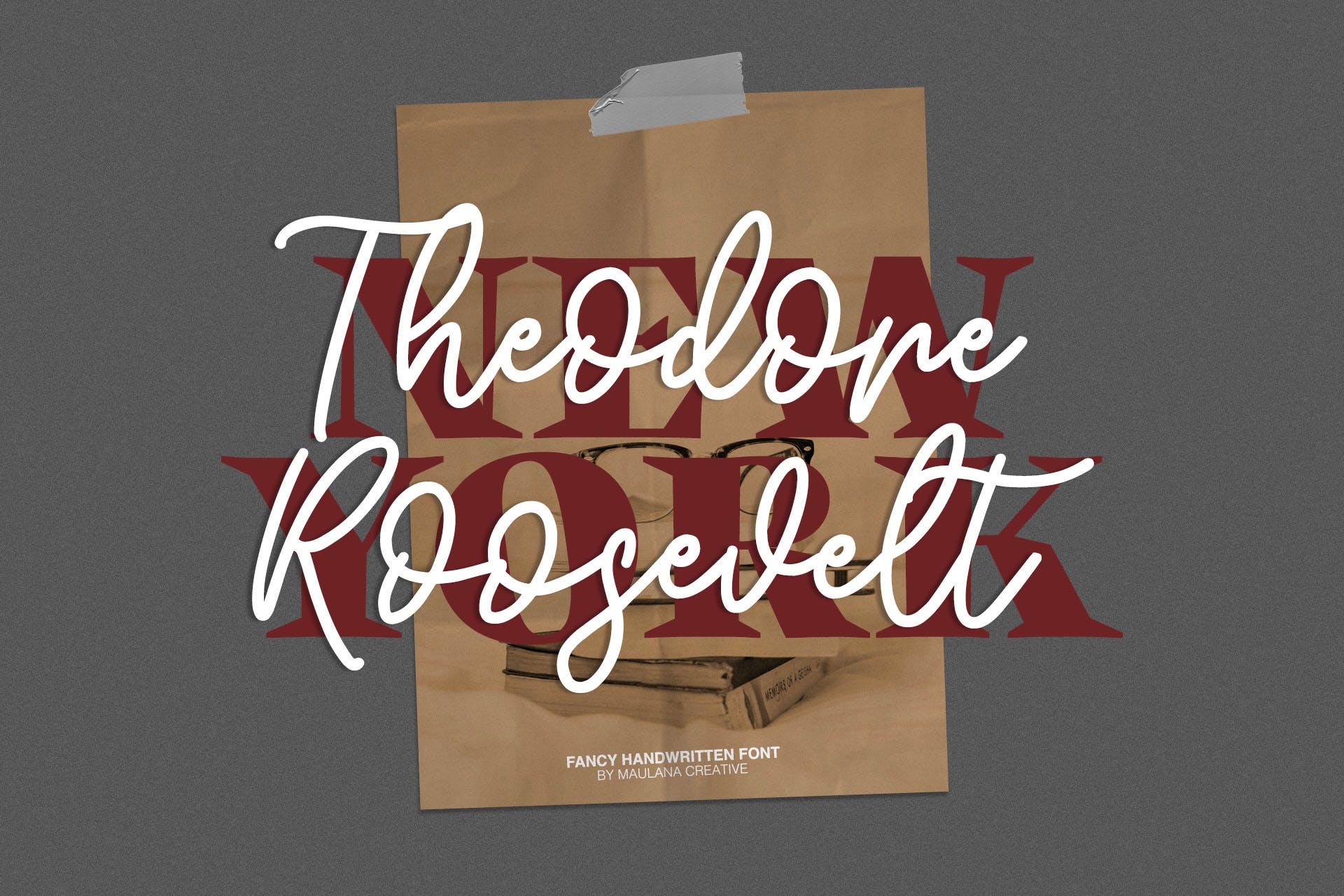 英文手写字体&印刷版式设计衬线字体二重奏组合字体 Willys Script Serif Font插图(3)