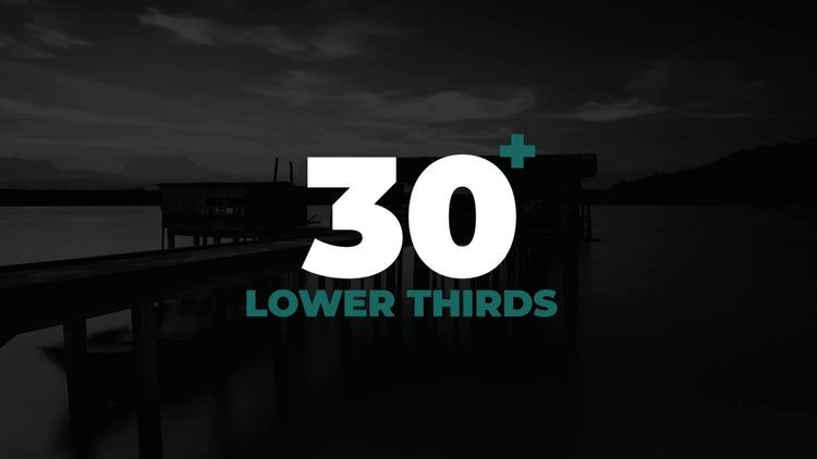 32个低三分之一AE字幕模板