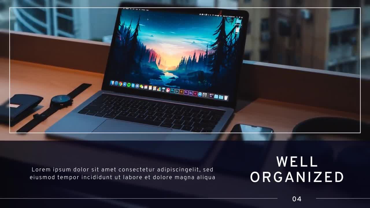 现代简单新颖的商务幻灯片素材库精选AE模板