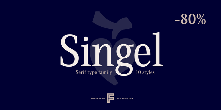 Singel Font Family素材之家精选英文字体