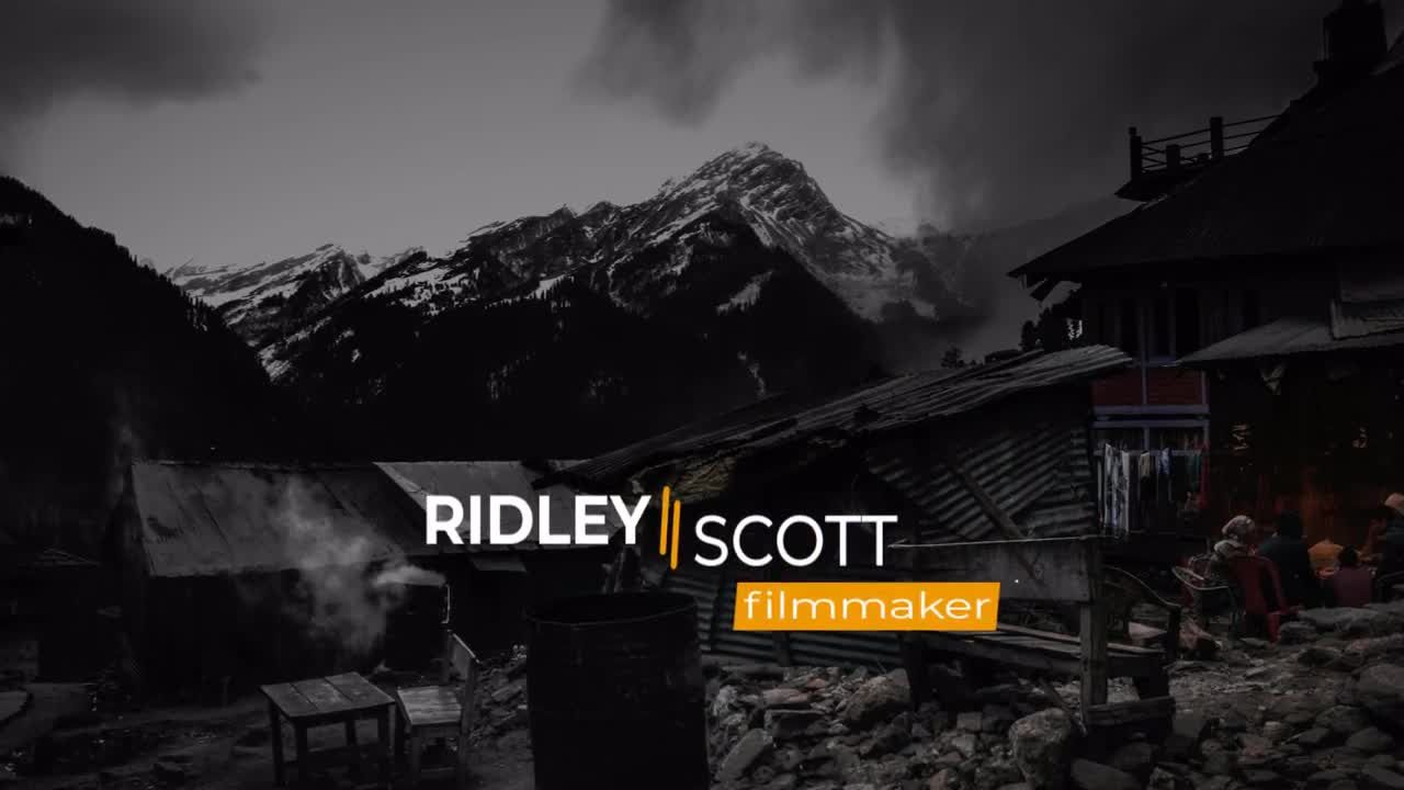 简洁创意优雅的三分之一标题动画素材库精选AE模板