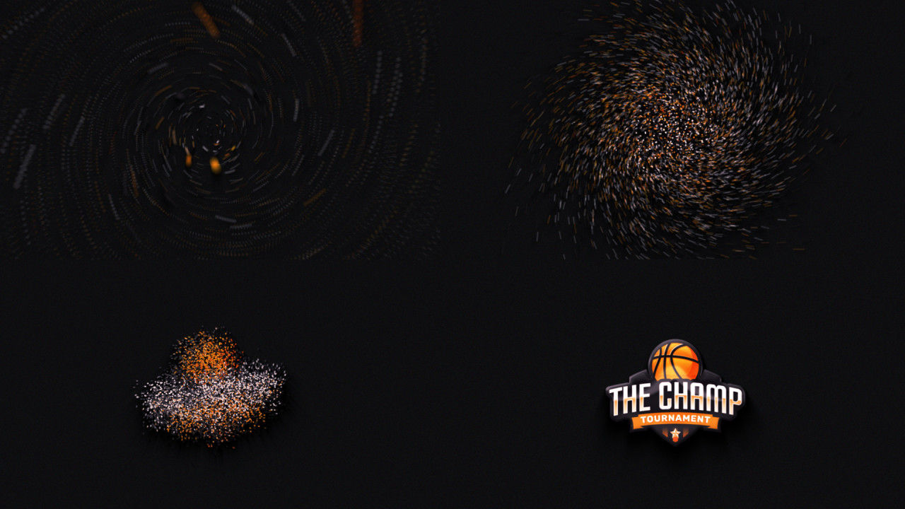 粒子光泽徽标快速转场显示素材库精选AE模板