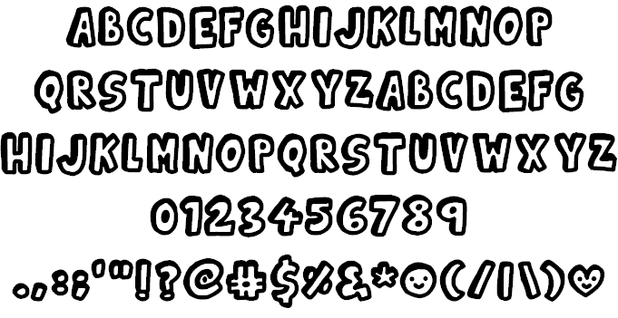 Kinda 3D font插图1 Kinda 3D font插图1