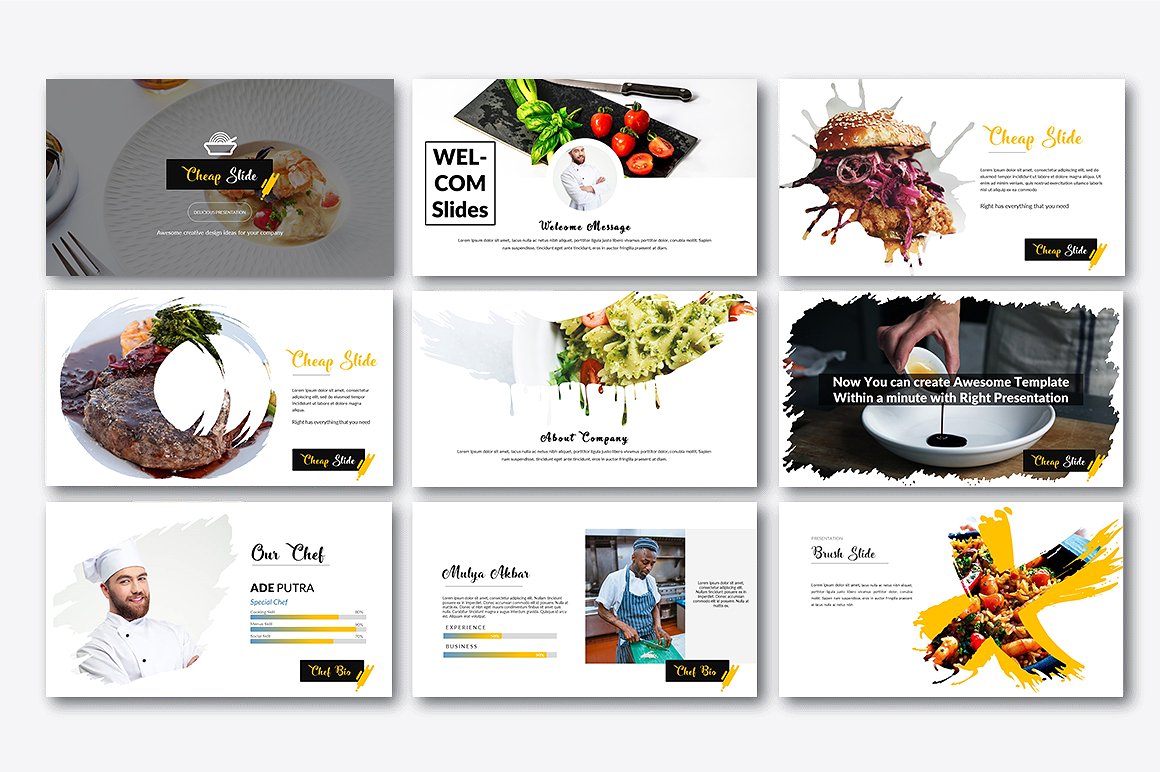 一套餐饮行业的PPT模板下载[ppt,pptx]插图(1)