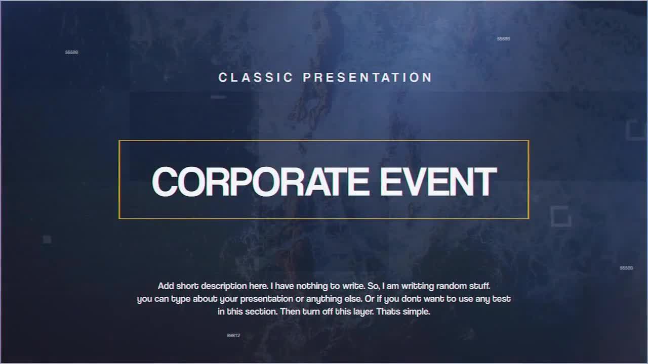 企业宣传动画活动素材库精选AE模板