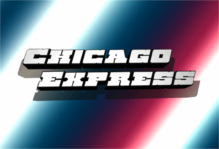 Chicago Express font插图 Chicago Express font插图