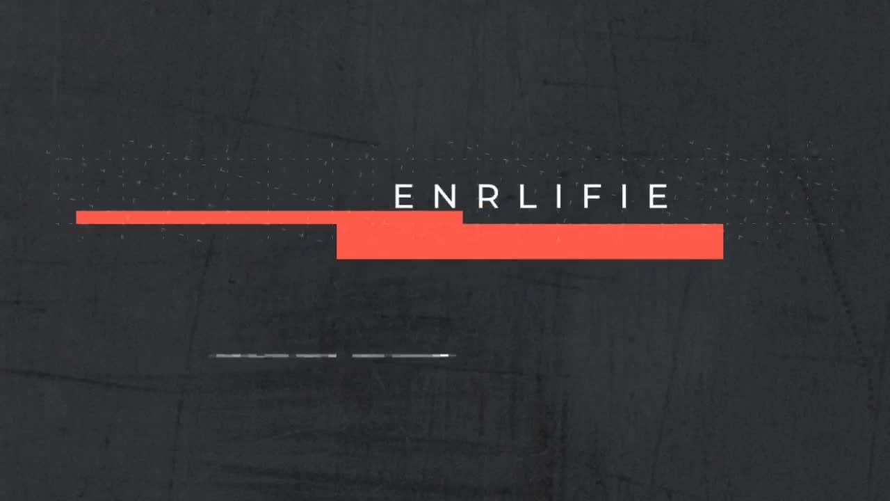 10种现代时尚动感的小故障标题素材库精选AE模板