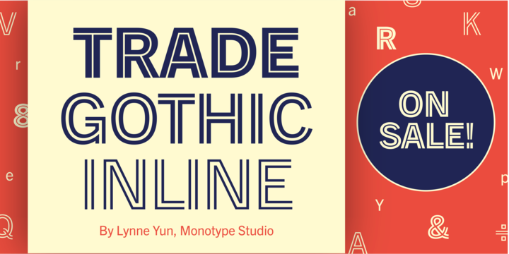 Trade Gothic Inline Font Family素材之家精选英文字体