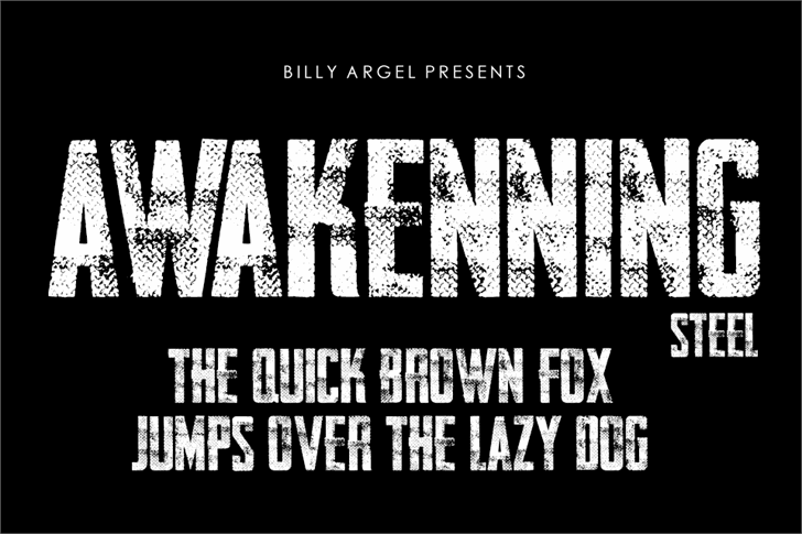 AWAKENNING STEEL Personal Use font插图 AWAKENNING STEEL Personal Use font插图