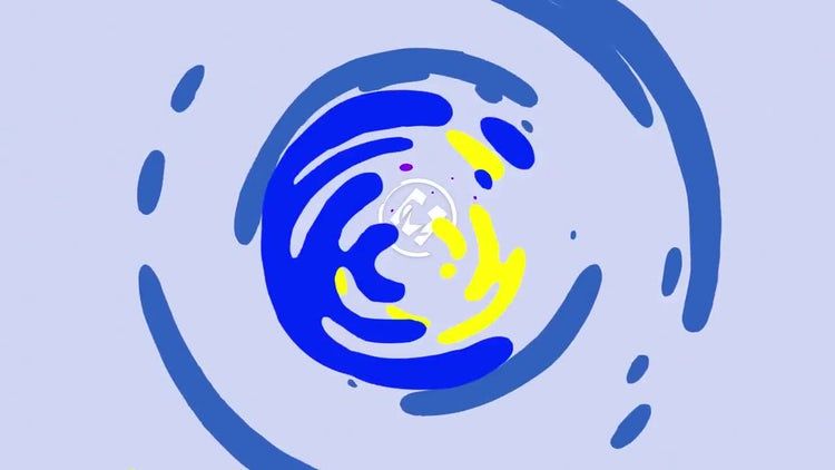 明亮时尚的液体流动徽标素材库精选AE模板