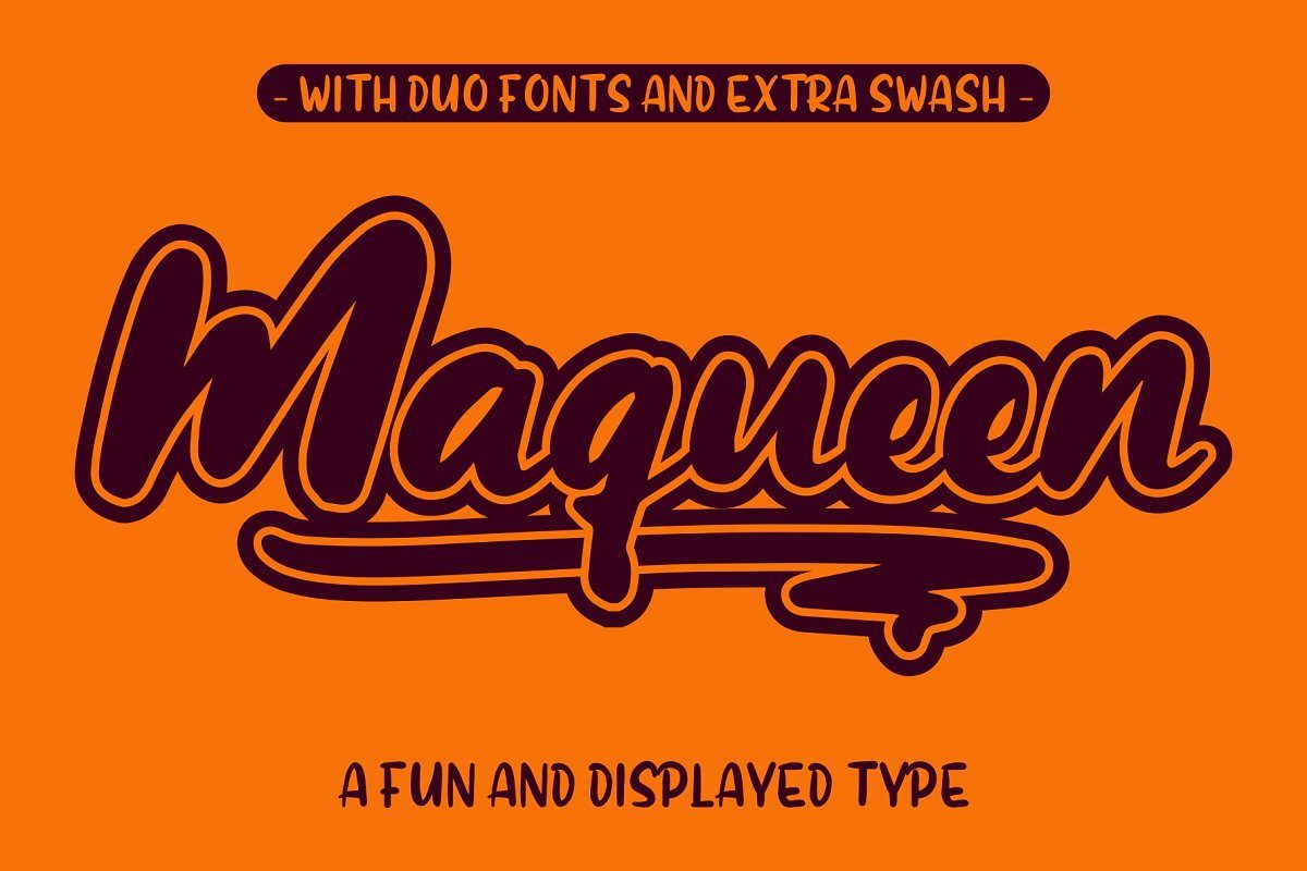 Maqueen Font素材之家精选英文字体