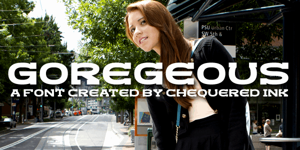 Goregeous font插图