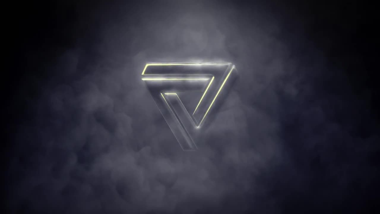 烟熏背景下的动画徽标素材库精选AE模板