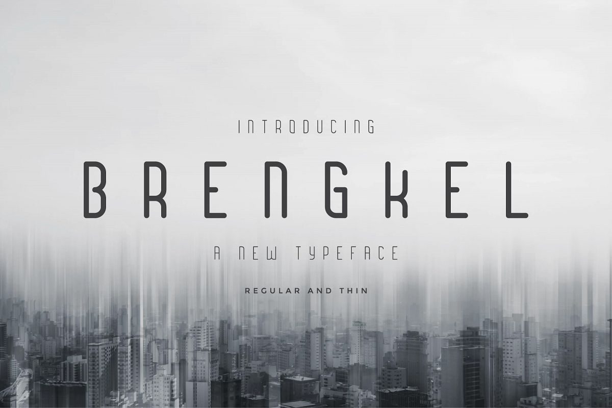 Brengkel – Condensed Font素材之家精选英文字体