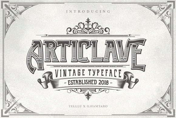 Articlave Font素材之家精选英文字体