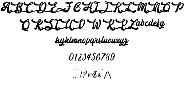 The Holiday – Personal Use font插图1