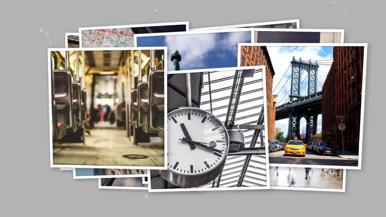 4K快速假期照片介绍素材库精选AE模板