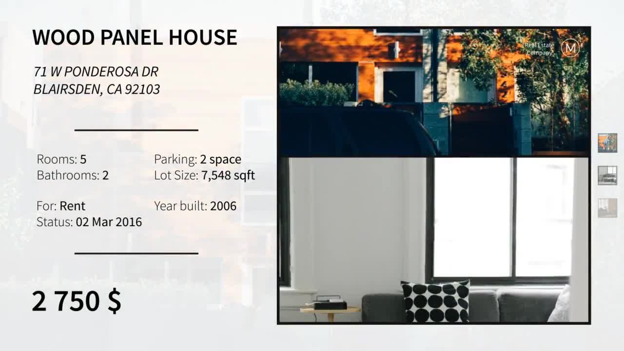 房地产户型销售介绍素材库精选AE模板