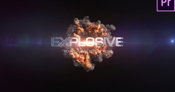 快速爆炸特效字幕标题素材库精选PR模板 Quick Explosion Title