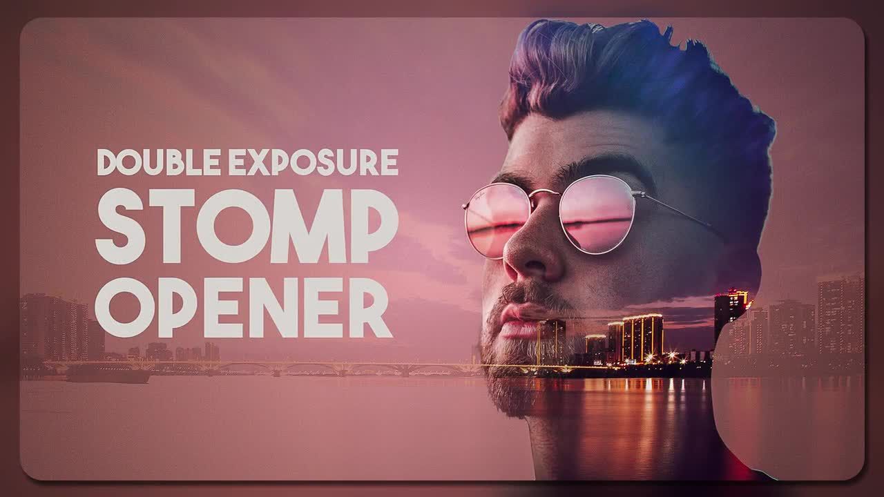 多重曝光效果开场动画素材库推荐PR模板