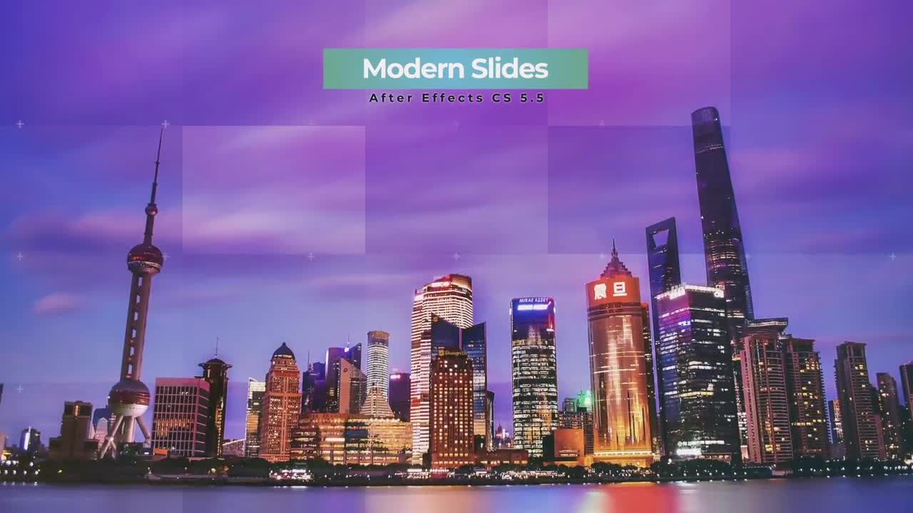 现代时尚商业幻灯片展示ae模板