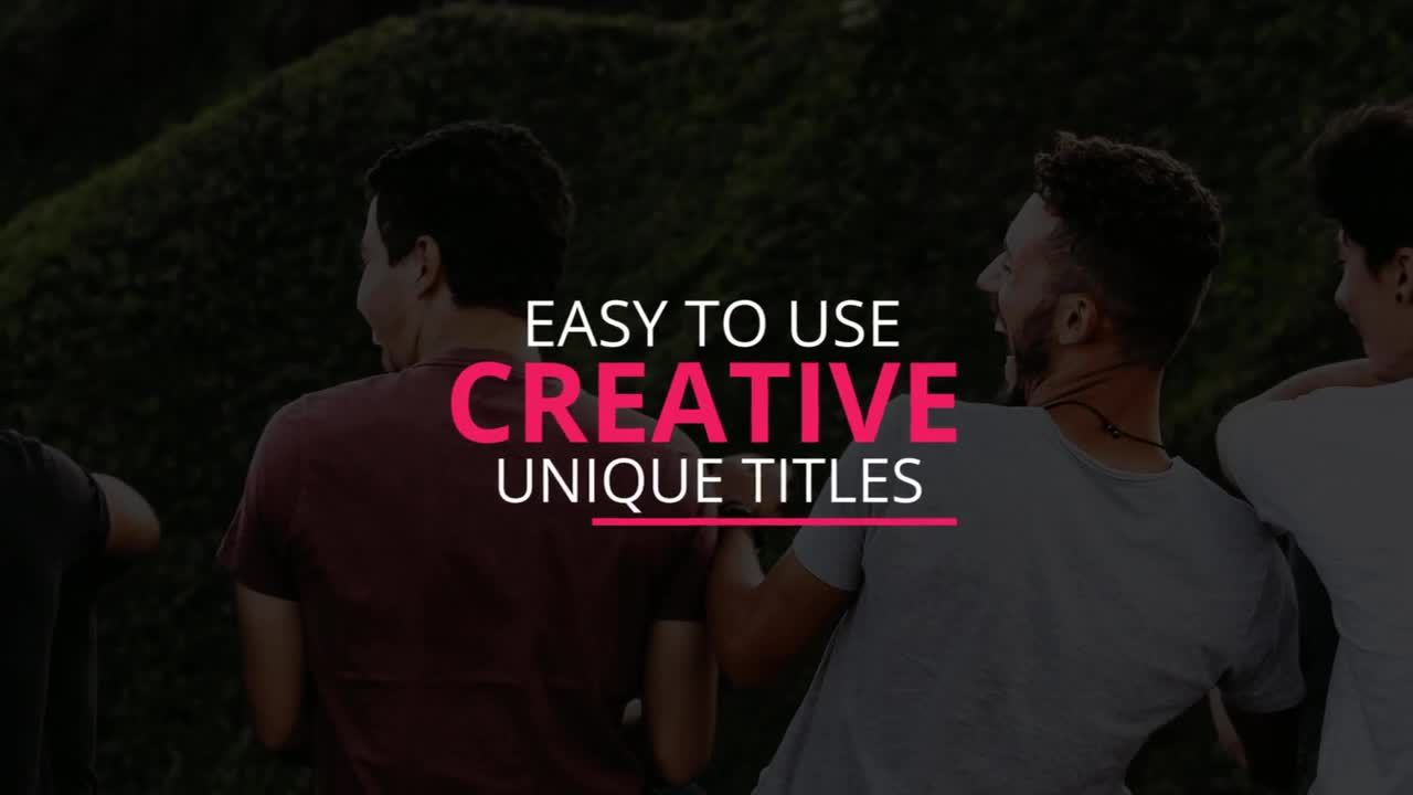 10个时尚三分之一的现代全屏动画商业宣传标题素材库精选AE模板