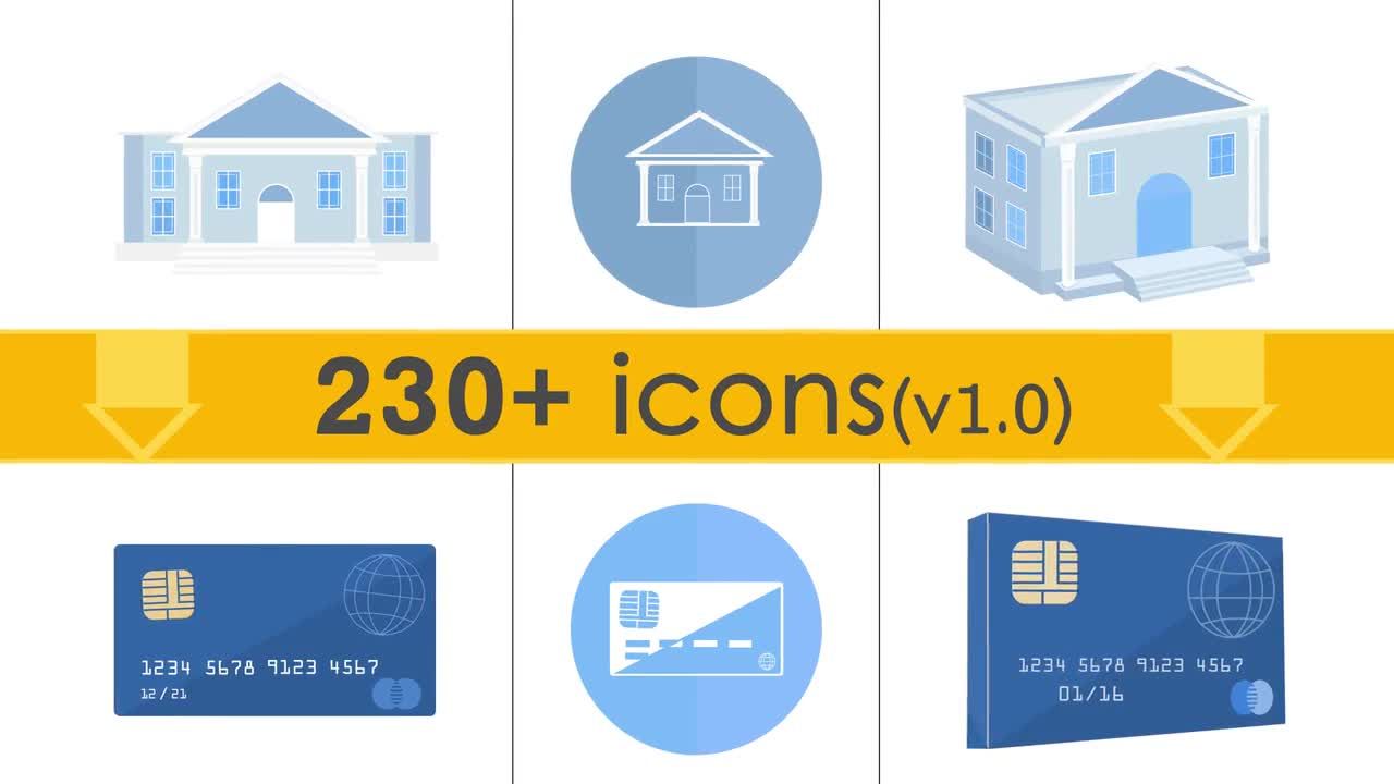 样式动画图标包素材库精选AE模板