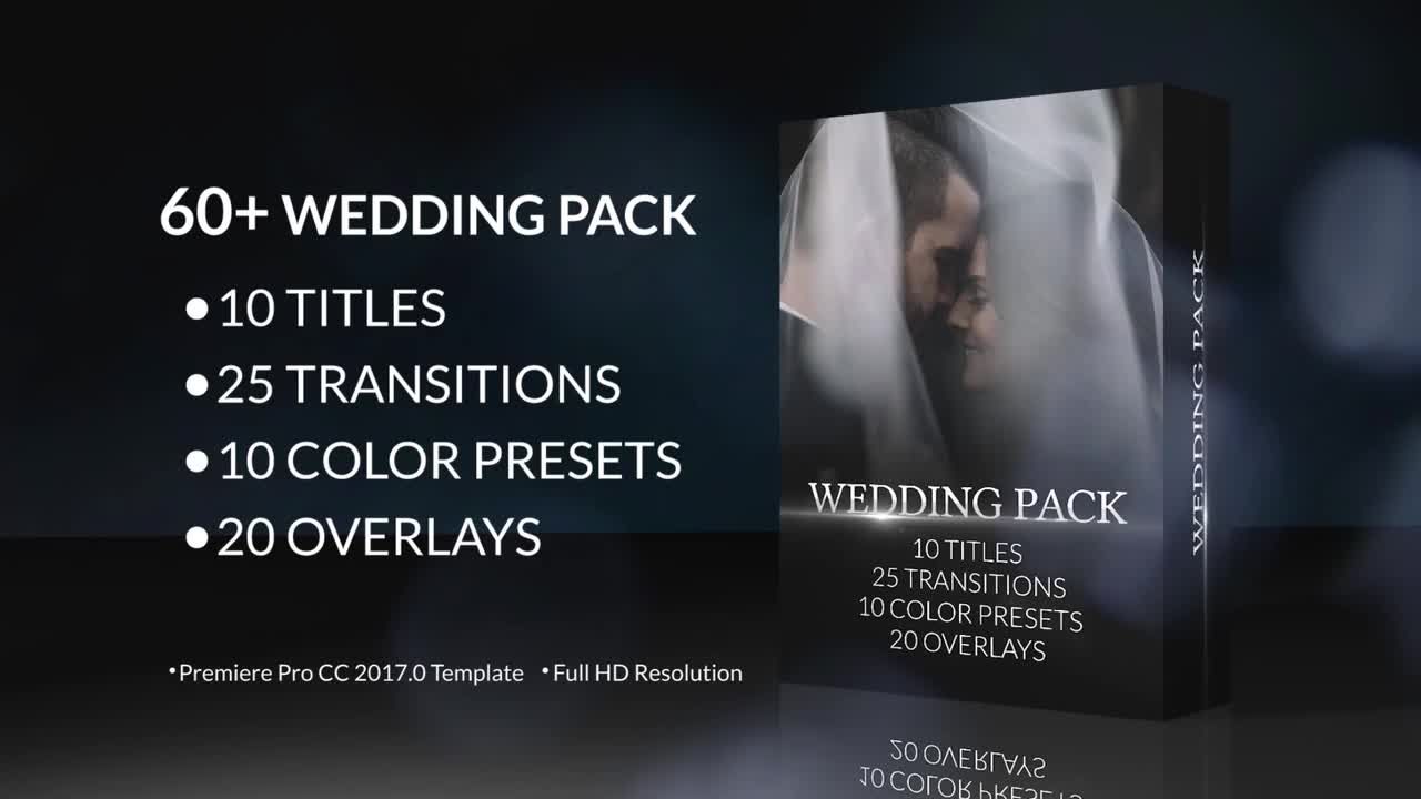 60款婚礼预设过渡叠加包动画PR模板