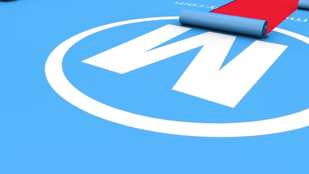 方块翻转logo标志素材库精选AE模板