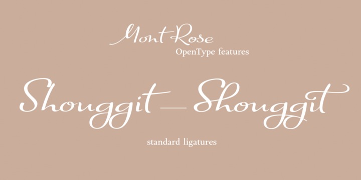 Mont Rose Font插图2